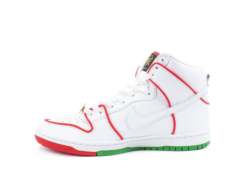 NIKE SB Dunk High Paul Rodriguez Mexico Sneaker White Red Green 9 US CT6680 100