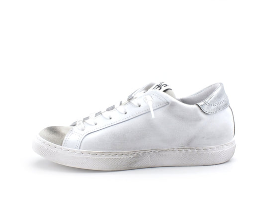 2STAR Sneaker Low Donna Stelle Glitter Silver Rose White 2SD2815