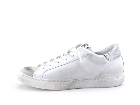 2STAR Sneaker Low Donna Stelle Glitter Silver Rose White 2SD2815