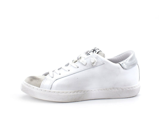 2STAR Sneaker Low Donna Stelle Glitter Silver Black White 2SD2814