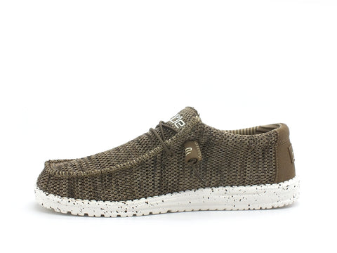HEY DUDE Wally Sox Scarpa Stringata Uomo Brown 110351500