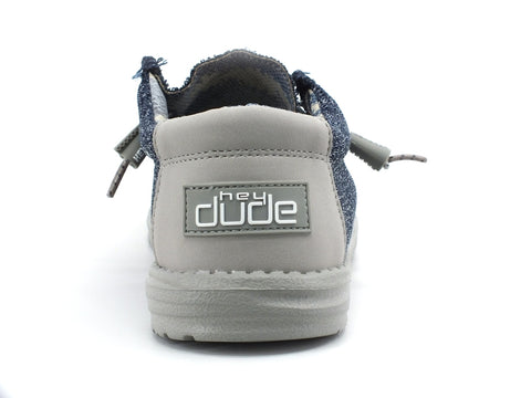 HEY DUDE Wally Sox Scarpa Stringata Uomo Moonlit Ocean 110352119