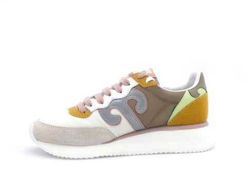 WUSHU Ruy Master Sneaker Running Donna Taupe Panna Multi M161