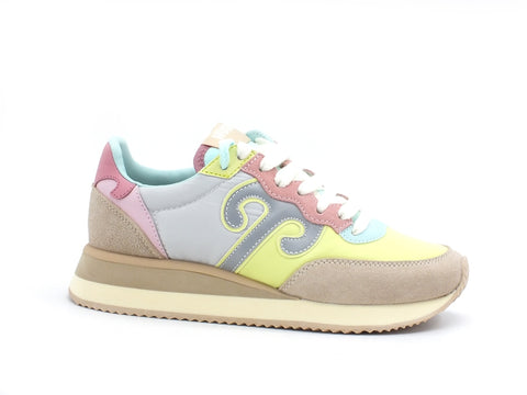 WUSHU Ruy Master Sneaker Running Donna Rose Grey Fluo M159