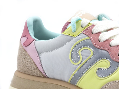 WUSHU Ruy Master Sneaker Running Donna Rose Grey Fluo M159
