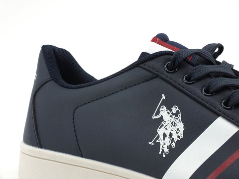 U.S. POLO ASSN Sneaker Pelle Uomo Logo Dark Blue White ALCOR
