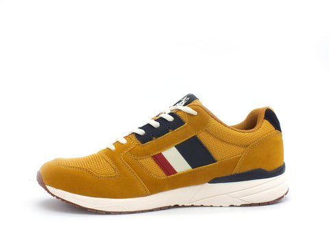 U.S. POLO ASSN Sneaker Uomo Mesh bande Giallo Ocra CLEM