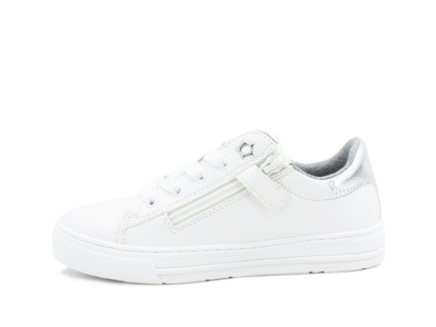 TOMMY HILFIGER Sneaker Bambina Lacci White Silver T3A4-31024