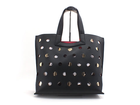 LE PANDORINI Iris Bag Day Borsa Manici Traforata Black PE21DAM02782-02