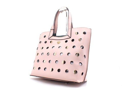 LE PANDORINI Iris Bag Day Borsa Manici Traforata Rose PE21DAM02782-03