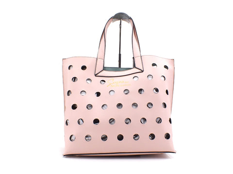LE PANDORINI Iris Bag Day Borsa Manici Traforata Rose PE21DAM02782-03
