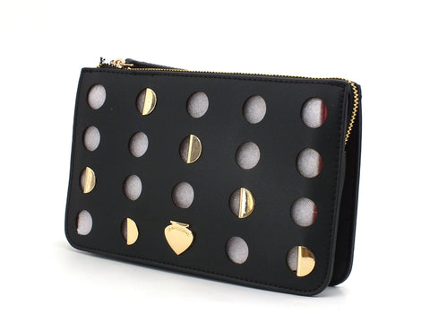 LE PANDORINI Iris Mini Day Borsa Pochette Traforata Black PE21DAO02784-03