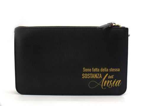 LE PANDORINI Iris Mini Day Borsa Pochette Traforata Black PE21DAO02784-03