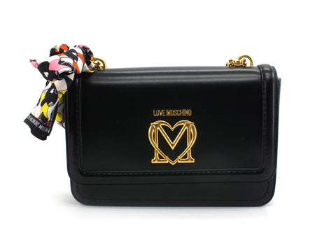 LOVE MOSCHINO Borsa Baguette Pelle Foulard Black JC4258PP0CKK0000