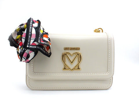 LOVE MOSCHINO Borsa Baguette Foulard Avorio JC4258PP0CKK0110