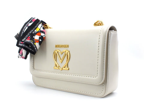 LOVE MOSCHINO Borsa Baguette Foulard Avorio JC4258PP0CKK0110