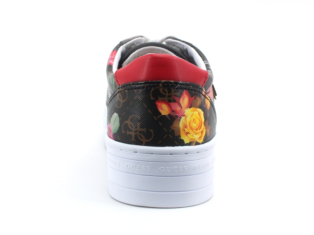 GUESS Sneaker Platform Loghi Flower Printed Multicolor FL5YB3FAL12