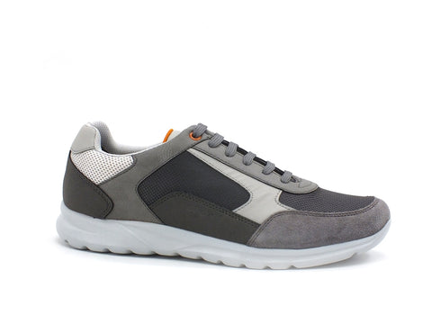 GEOX Sneaker Suede Uomo Grey Anthracite U023EA0AU11C9004