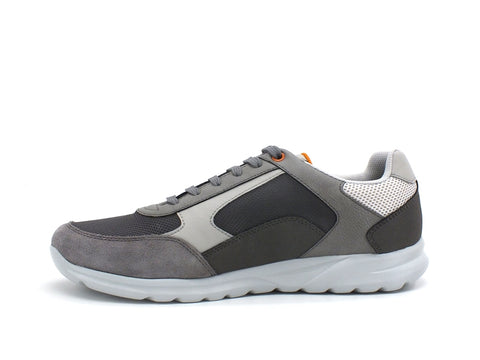 GEOX Sneaker Suede Uomo Grey Anthracite U023EA0AU11C9004