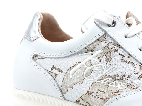 ALVIERO MARTINI 1A CLASSE Sneaker Running Donna Pelle White Geo N0623-0030