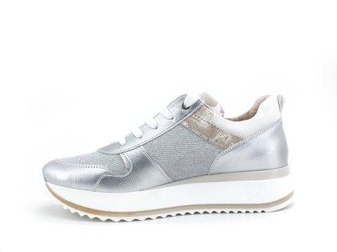 ALVIERO MARTINI 1A CLASSE Sneaker Running Donna Geo Glitter Silver N0615-0525