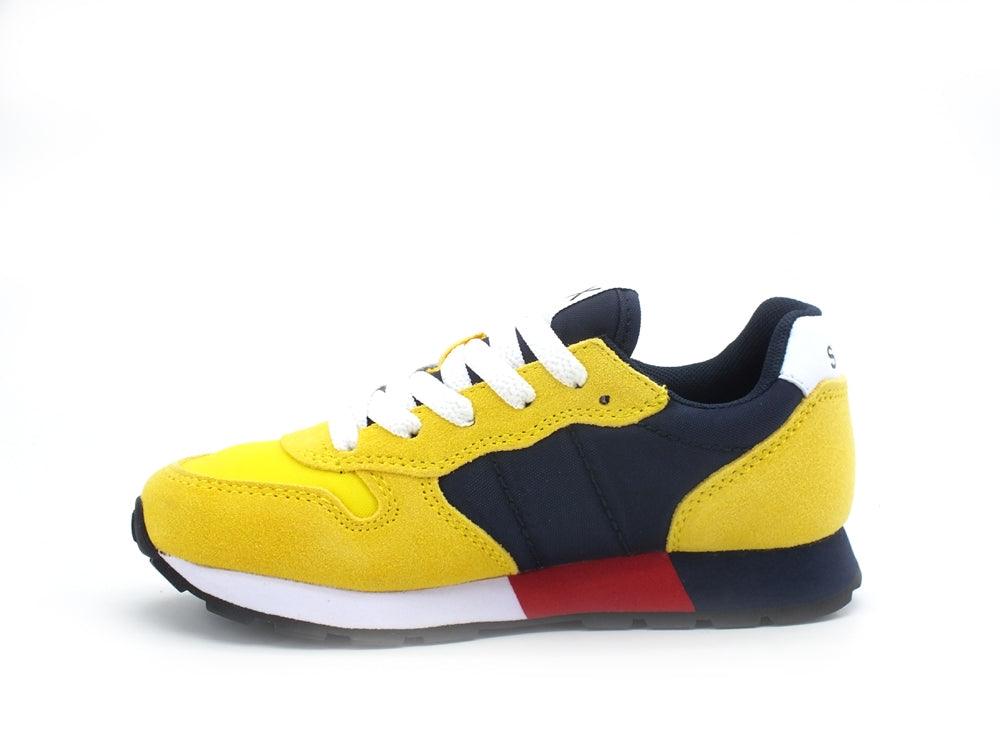 SUN68 Boy's Jaki Bicolor Sneaker Running Bambino Yellow Z31311