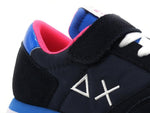 Load image into Gallery viewer, SUN68 Girl's Ally Nylon Solid Sneaker Running Fluo Bambina Navy Blue Z31401
