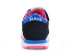 Load image into Gallery viewer, SUN68 Girl's Ally Nylon Solid Sneaker Running Fluo Bambina Navy Blue Z31401
