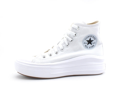 CONVERSE C.T. All Star Move Hi Sneaker Platform White Ivory Black 568498C
