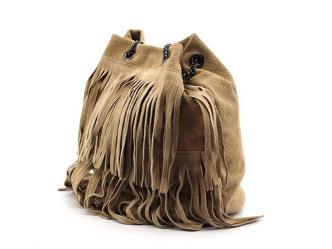 COLOR BAG Borsa Secchiello Frange - Sandrini Calzature e Abbigliamento