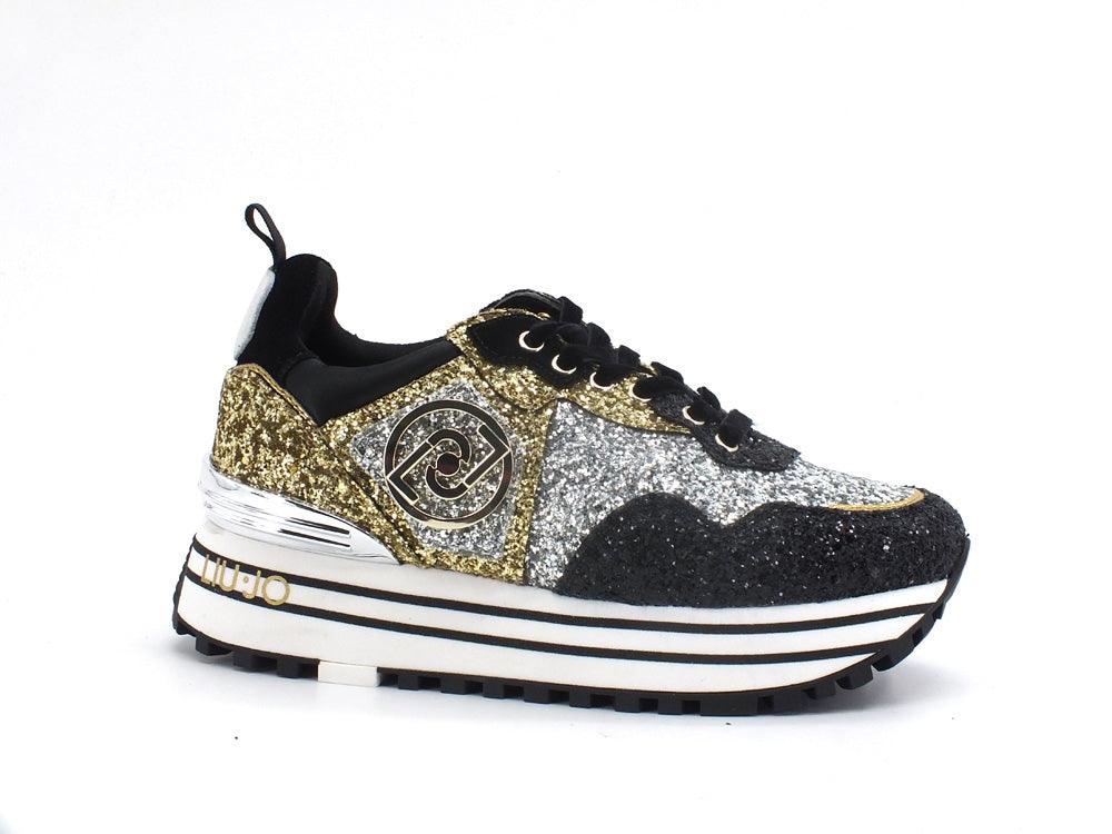 LIU JO Maxi Wonder 1 Sneaker Glitter - Sandrini Calzature e Abbigliamento
