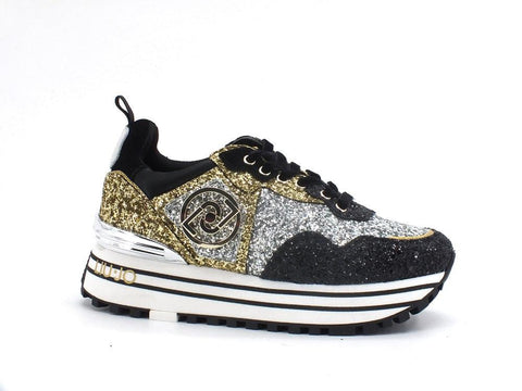 LIU JO Maxi Wonder 1 Sneaker Glitter - Sandrini Calzature e Abbigliamento