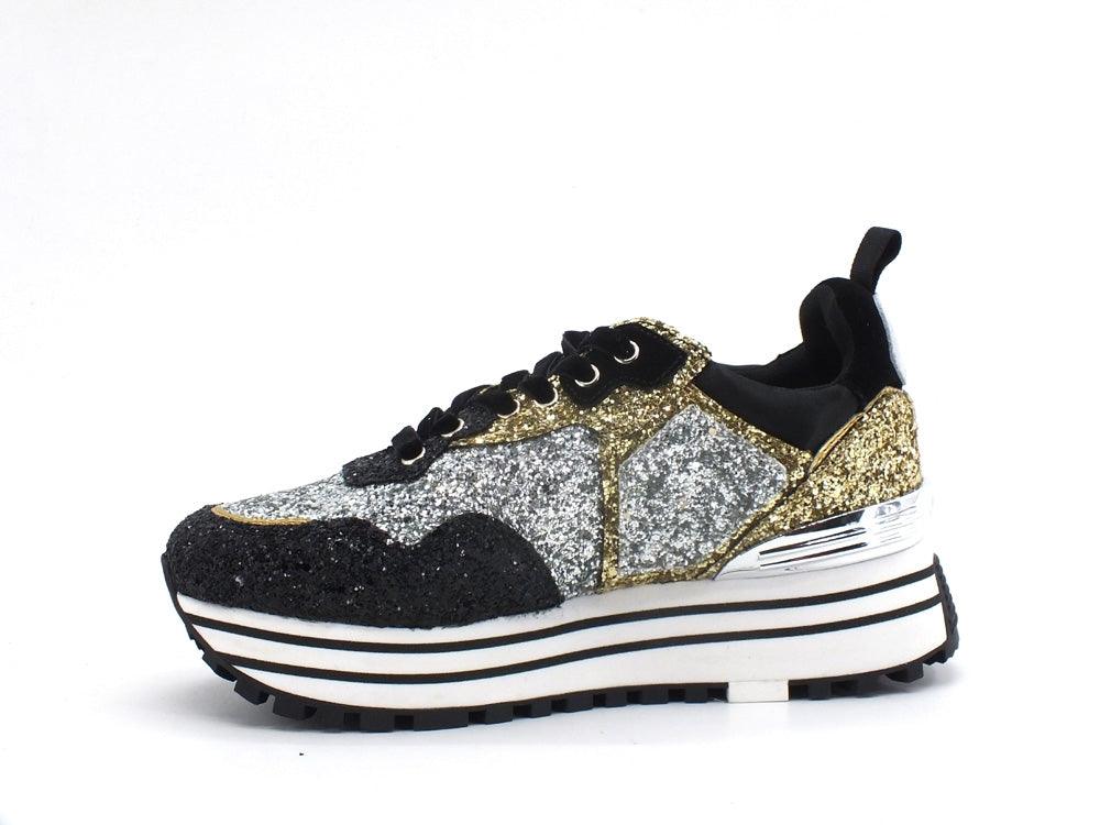 LIU JO Maxi Wonder 1 Sneaker Glitter - Sandrini Calzature e Abbigliamento