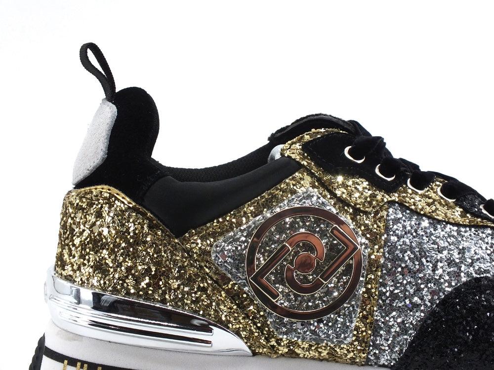 LIU JO Maxi Wonder 1 Sneaker Glitter - Sandrini Calzature e Abbigliamento