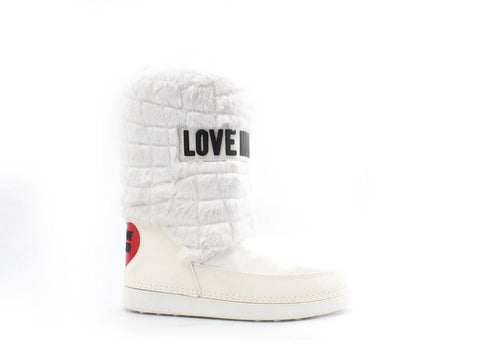 LOVE MOSCHINO Moonboot Skyboot Logo Pelo Cocco JA24232G0DISN11A - Sandrini Calzature e Abbigliamento