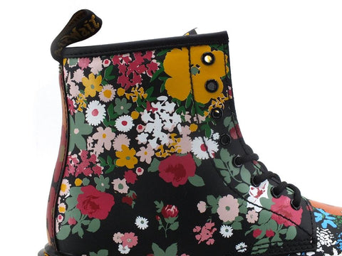 DR. MARTENS Floreal Mash Up K Hydro Anfibio Fiori Black 1460J-27093001 - Sandrini Calzature e Abbigliamento