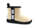 Load image into Gallery viewer, UGG Kids Classic Clear Mini II Stivaletto Pelo Natural Black K1112386K
