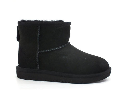 UGG W Kids Classic Ultra Mini Stivaletto Pelo Black K1017715K - Sandrini Calzature e Abbigliamento