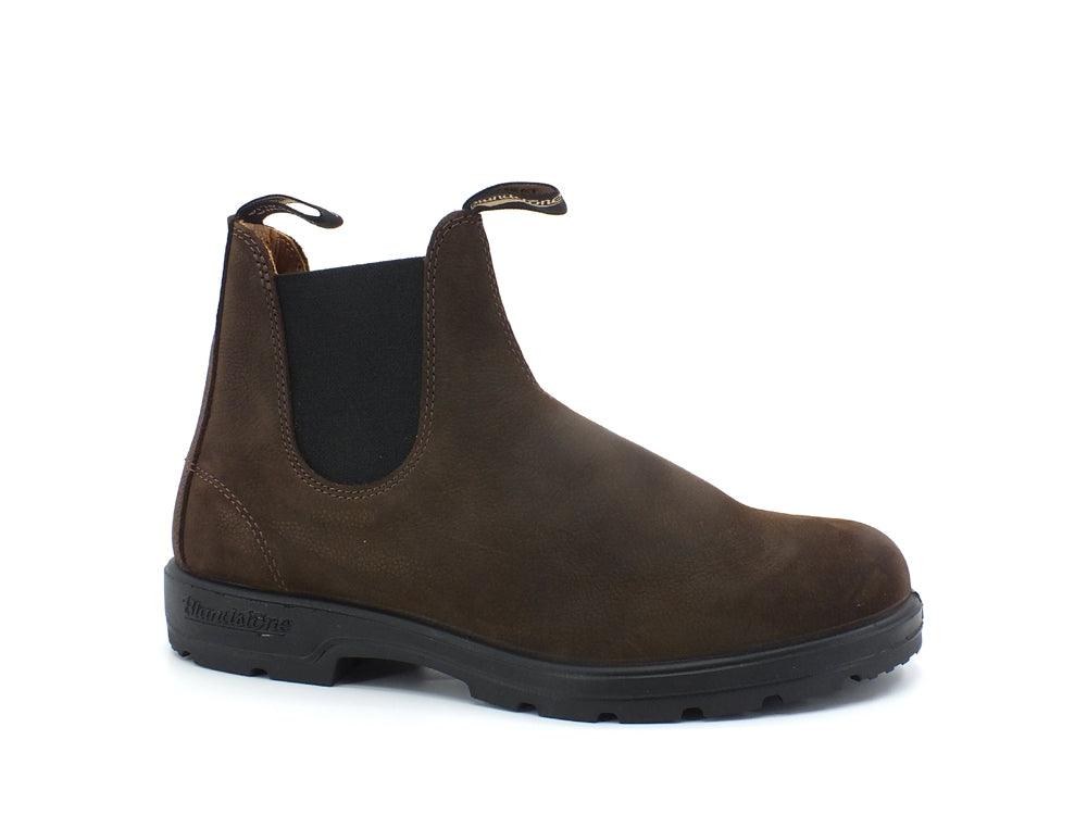 BLUNDSTONE Ankle boot with elastic bands Brown Nubuk 1606