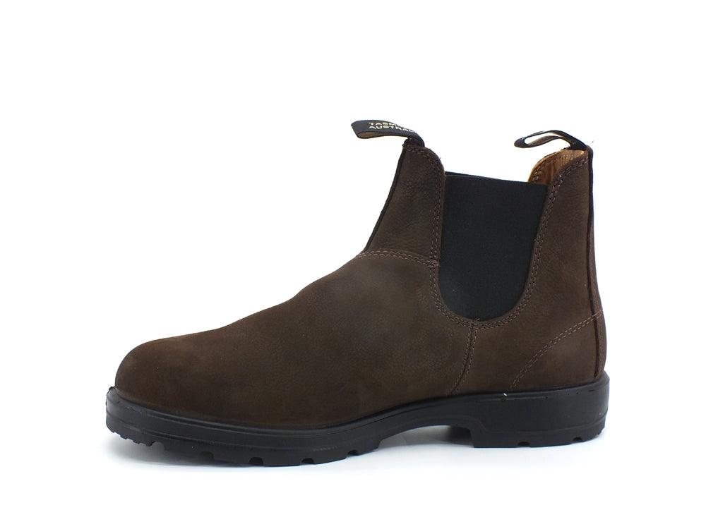 BLUNDSTONE Ankle boot with elastic bands Brown Nubuk 1606