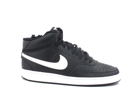 NIKE Court Vision Mid Sneaker Black White CD5466-001