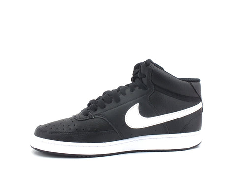 NIKE Court Vision Mid Sneaker Black White CD5466-001