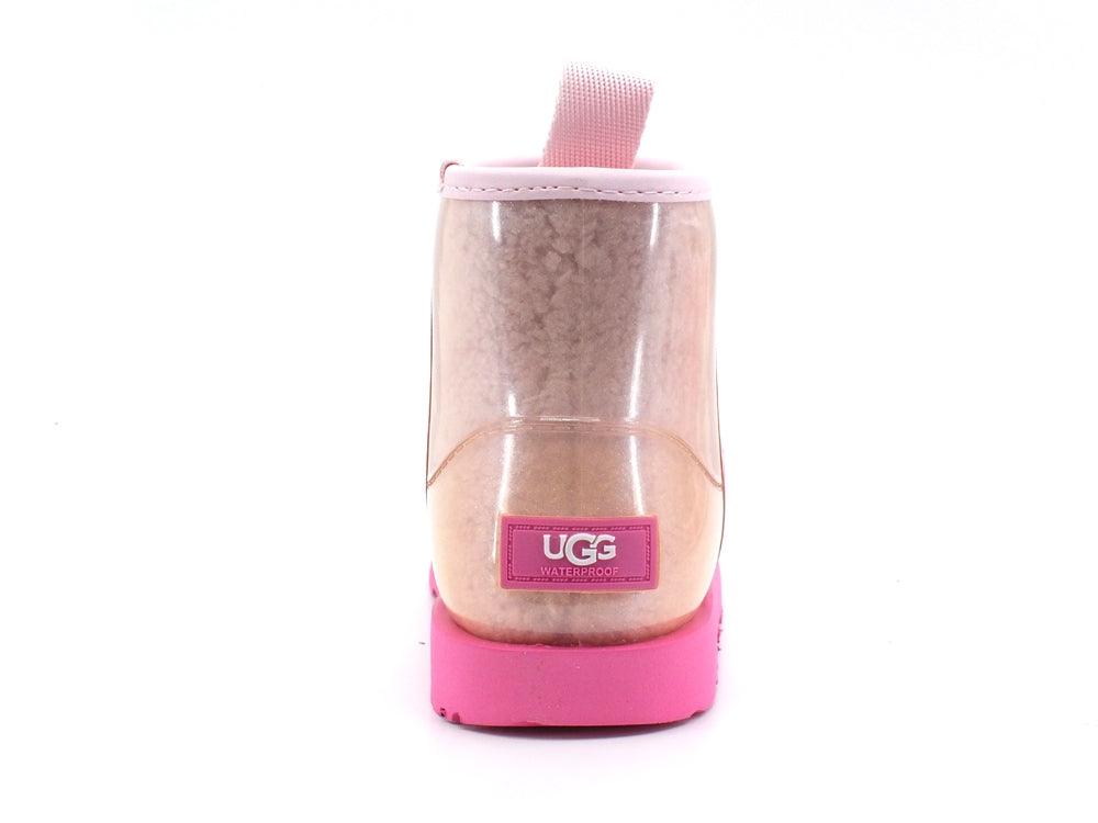 UGG Kid's Classic Clear Mini II Fur Boot Pink Combo K1121007K