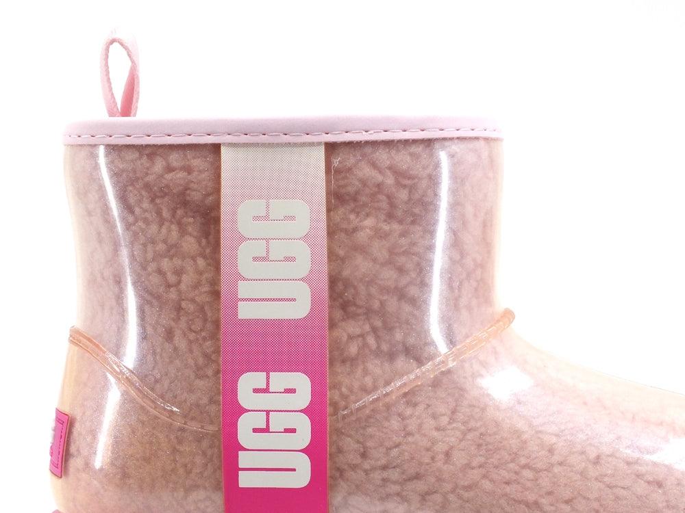 UGG Kid's Classic Clear Mini II Stivaletto Pelo Pink Combo K1121007K - Sandrini Calzature e Abbigliamento