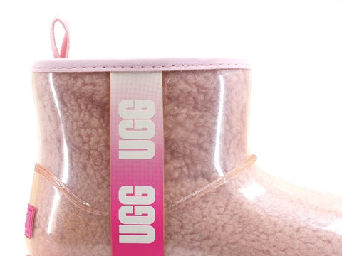 UGG Kid's Classic Clear Mini II Stivaletto Pelo Pink Combo K1121007K - Sandrini Calzature e Abbigliamento