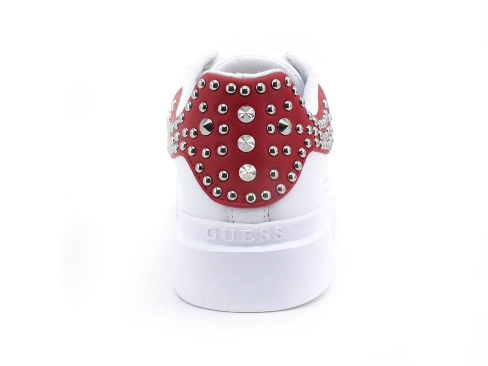GUESS Sneaker Platform Retro Borchie White FL8HALLEA12 - Sandrini Calzature e Abbigliamento