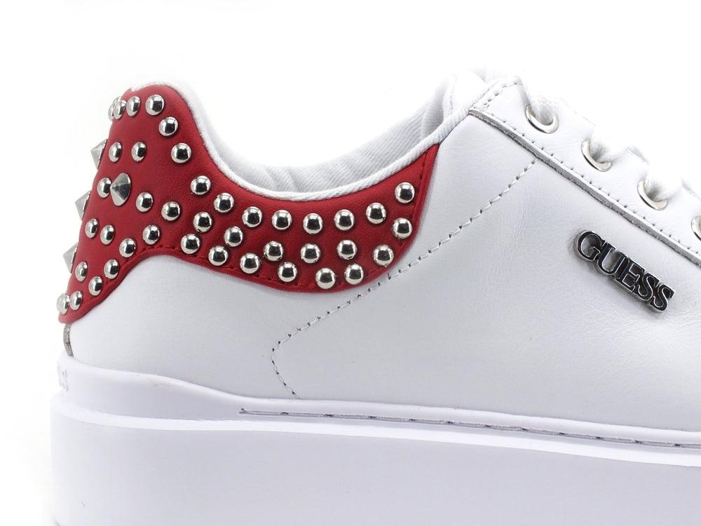 GUESS Sneaker Platform Retro Borchie White FL8HALLEA12 - Sandrini Calzature e Abbigliamento