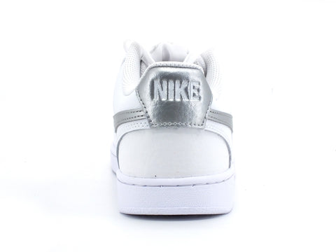 NIKE Court Vision Low Sneaker Wmns White Metal Silver CD5434-111