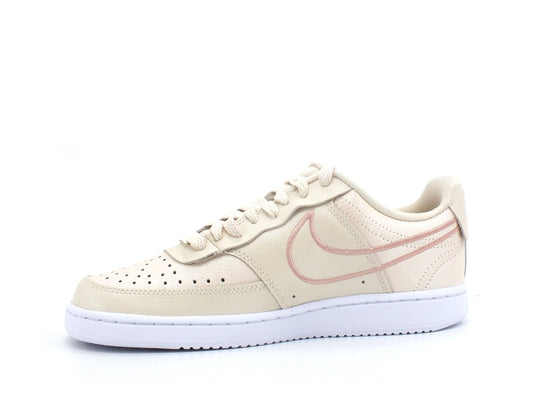 NIKE Court Vision Low PRM Sneaker Wmns Perl White Metal Red DM0838-200