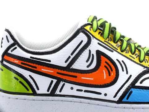 CUSTOM / NIKE Court Vision Low Sneaker Comics Multicolor DH3158-100